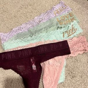 5 pairs of Victoria secret panties.
